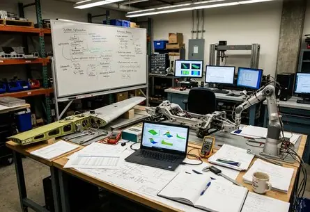 Aerospace bracket simulation model